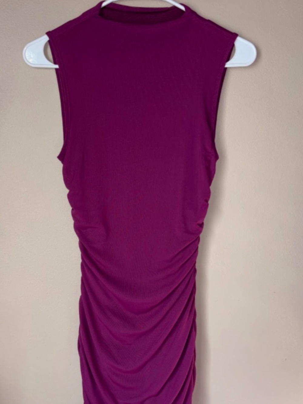 Purple body hugging dress, size XS